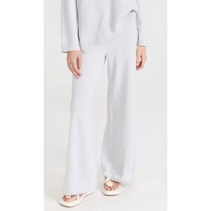 LESET Wide Leg Pants in Light Gray